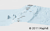 Gray Panoramic Map of Grenadines