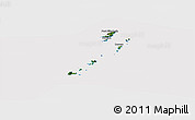 Satellite Panoramic Map of Grenadines, cropped outside