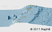 Savanna Style Panoramic Map of Grenadines