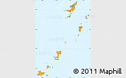 Political Simple Map of Grenadines