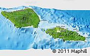 Satellite 3D Map of Samoa, physical outside