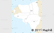 Classic Style Simple Map of A'ana, single color outside