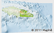 Physical 3D Map of Atua, lighten