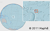 Gray Location Map of Atua, hill shading
