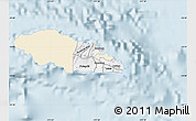 Classic Style Map of Atua, single color outside