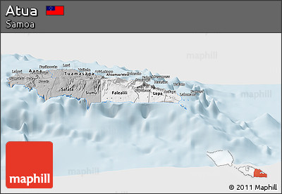 Gray Panoramic Map of Atua