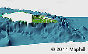 Satellite Panoramic Map of Atua, single color outside
