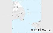 Silver Style Simple Map of Gaga'emauga