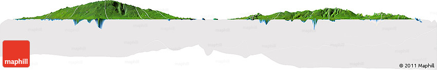 Satellite Horizon Map of Samoa, cropped outside