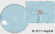 Gray Location Map of Samoa, highlighted continent, hill shading