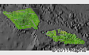 Satellite Map of Samoa, darken, desaturated