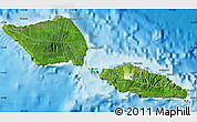 Satellite Map of Samoa, physical outside