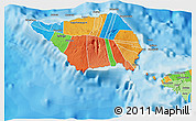 Political Shades 3D Map of Palauli