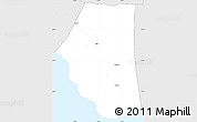 Silver Style Simple Map of Palauli West