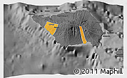 Political 3D Map of Satupa'itea, darken, desaturated