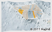 Political 3D Map of Satupa'itea, lighten, semi-desaturated