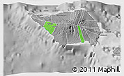 Political Shades 3D Map of Satupa'itea, desaturated