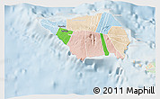 Political Shades 3D Map of Satupa'itea, lighten