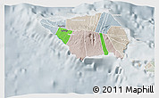 Political Shades 3D Map of Satupa'itea, lighten, semi-desaturated