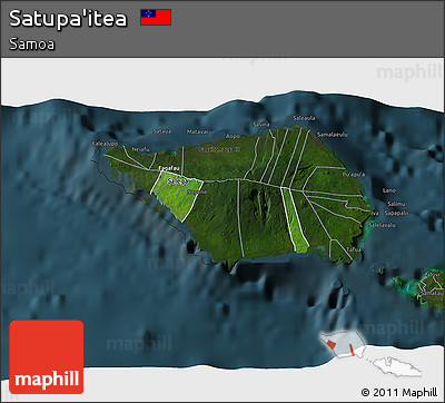 Satellite 3D Map of Satupa'itea, darken