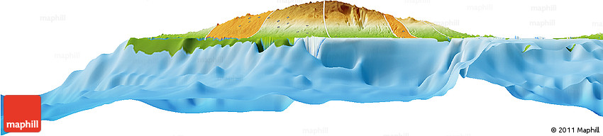 Political Horizon Map of Satupa'itea, physical outside