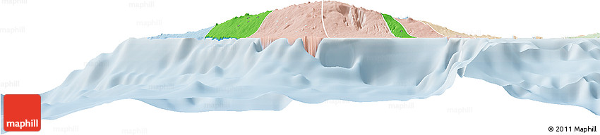 Political Shades Horizon Map of Satupa'itea, lighten