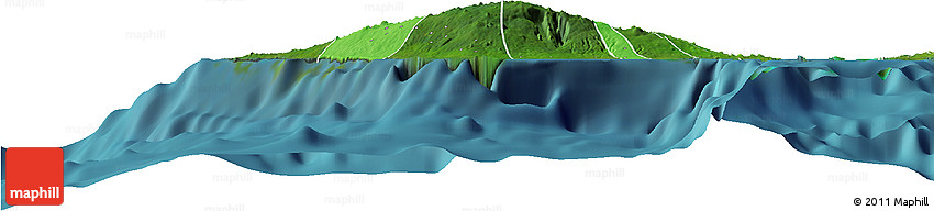 Political Shades Horizon Map of Satupa'itea, satellite outside