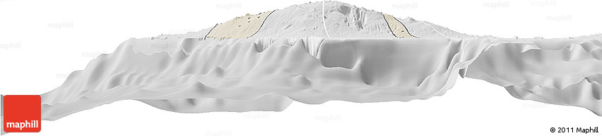 Shaded Relief Horizon Map of Satupa'itea, lighten, desaturated