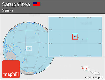 Gray Location Map of Satupa'itea