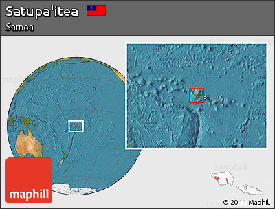 Satellite Location Map of Satupa'itea