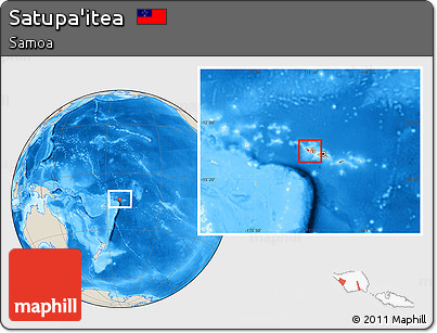 Shaded Relief Location Map of Satupa'itea