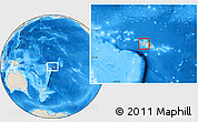 Shaded Relief Location Map of Satupa'itea, highlighted country