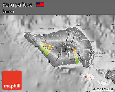 Physical Map of Satupa'itea, desaturated