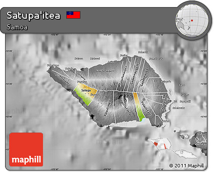 Physical Map of Satupa'itea, desaturated