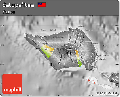 Physical Map of Satupa'itea, desaturated