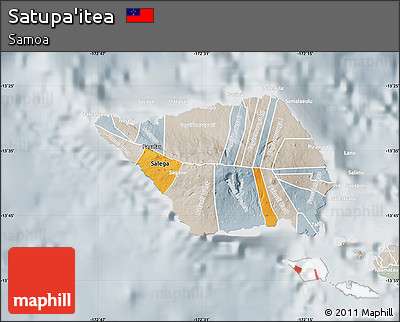 Political Map of Satupa'itea, lighten, semi-desaturated
