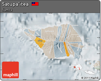 Political Map of Satupa'itea, lighten, semi-desaturated