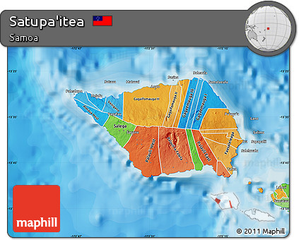 Political Shades Map of Satupa'itea