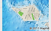 Political Shades Map of Satupa'itea, shaded relief outside