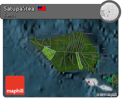 Satellite Map of Satupa'itea, darken