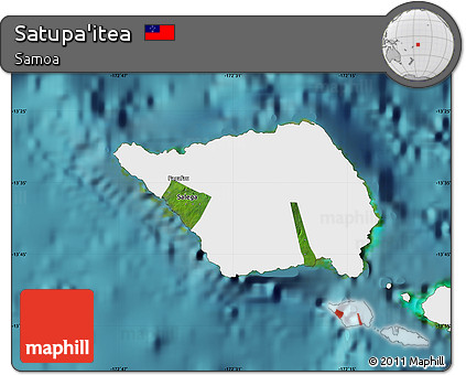 Satellite Map of Satupa'itea, single color outside