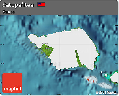 Satellite Map of Satupa'itea, single color outside