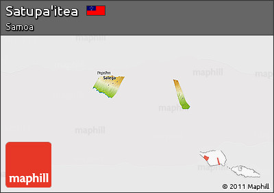 Physical Panoramic Map of Satupa'itea, cropped outside
