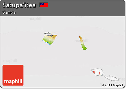 Physical Panoramic Map of Satupa'itea, cropped outside