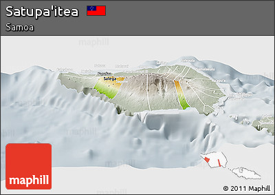 Physical Panoramic Map of Satupa'itea, lighten, semi-desaturated