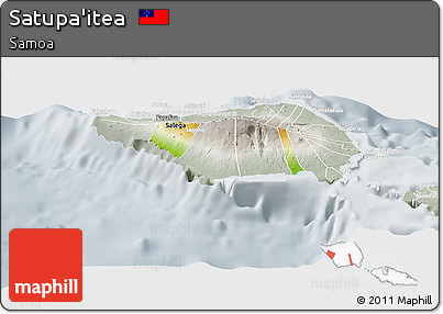 Physical Panoramic Map of Satupa'itea, lighten, semi-desaturated