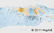 Political Panoramic Map of Satupa'itea, lighten