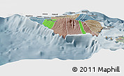 Political Shades Panoramic Map of Satupa'itea, semi-desaturated