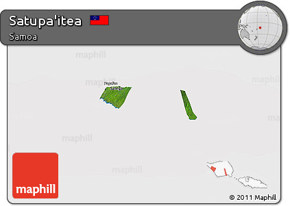 Satellite Panoramic Map of Satupa'itea, cropped outside