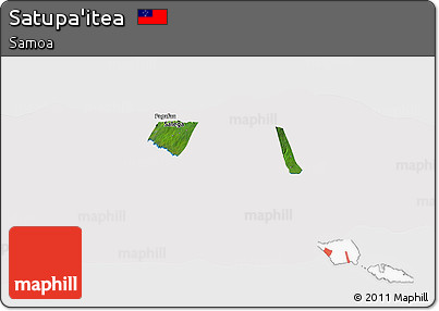 Satellite Panoramic Map of Satupa'itea, cropped outside